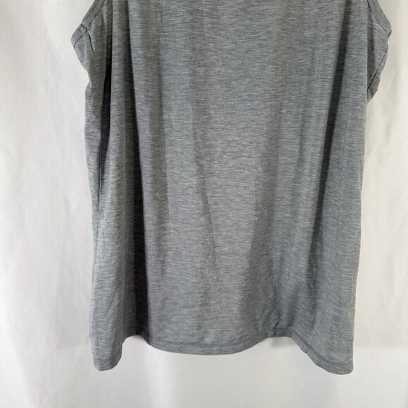 Athleta Tank Top Women's Small Heathered Grey Breathable Mesh Sleeveless - Picture 3 of 10